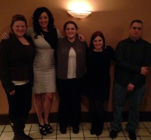 Andrea, Me, Sarah, Sharon, and Gary. Only one missing is Steve! 